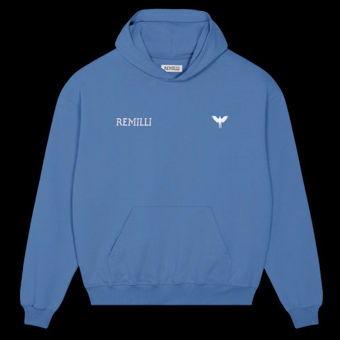 BLUE CHROME ANGEL HOODIE