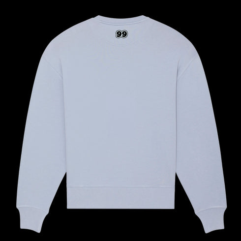 SERENE BLUE BUBBLE CREWNECK JUMPER