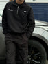 BLACK CHROME ANGEL QUARTER ZIP JUMPER