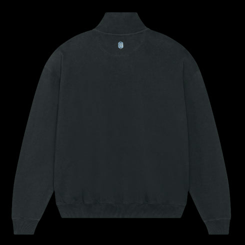 BLACK CHROME ANGEL QUARTER ZIP JUMPER